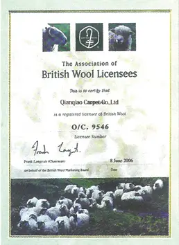 British Wool Board certification